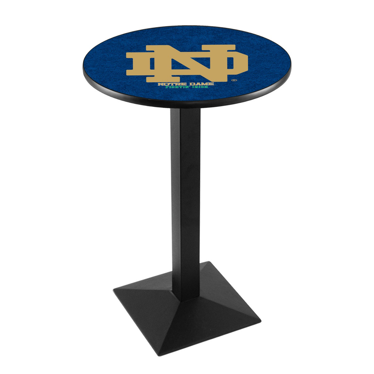 Notre Dame (ND) Logo Pub Bar Table with Square Stand