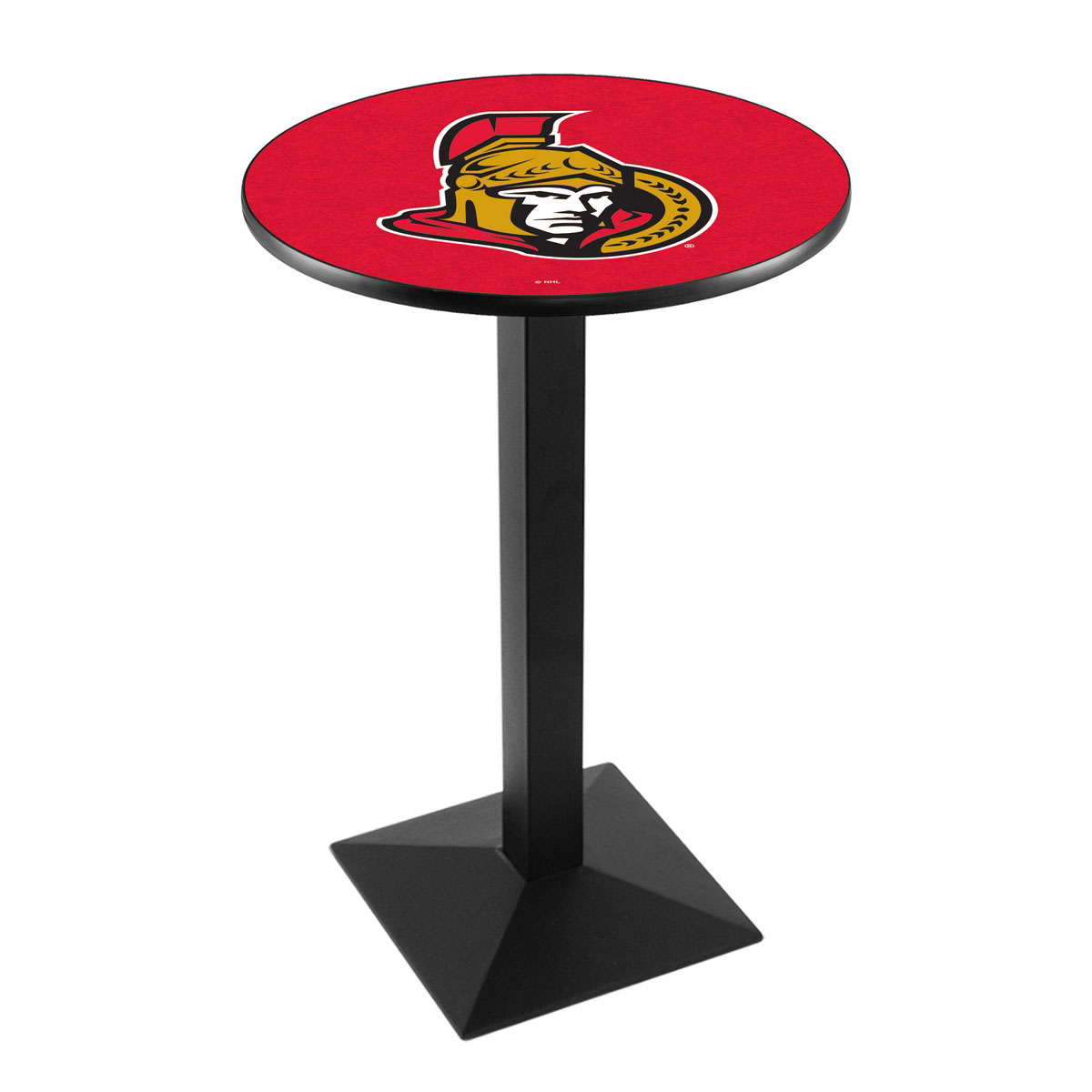 Ottawa Senators Logo Pub Bar Table with Square Stand