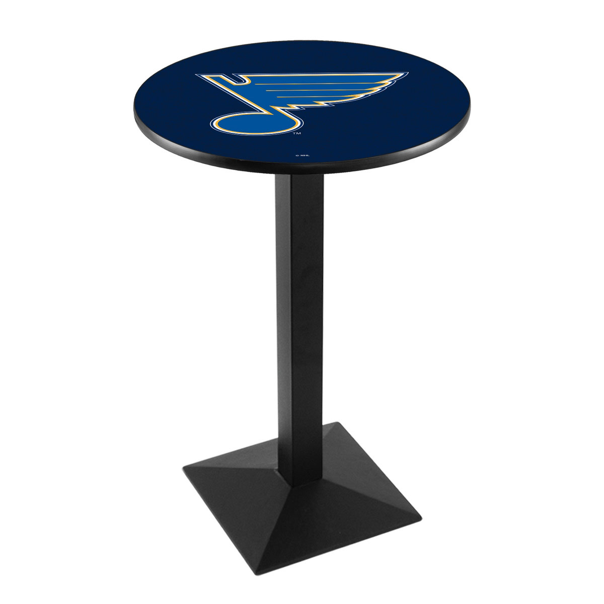 St Louis Blues Logo Pub Bar Table with Square Stand