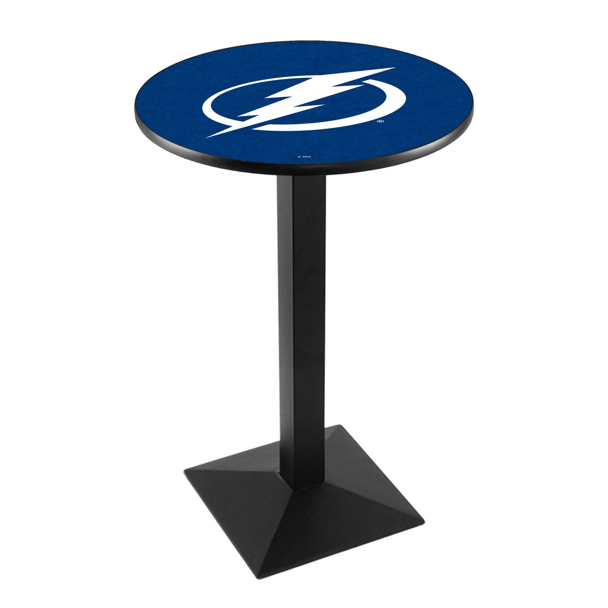 Tampa Bay Lightning Logo Pub Bar Table with Square Stand