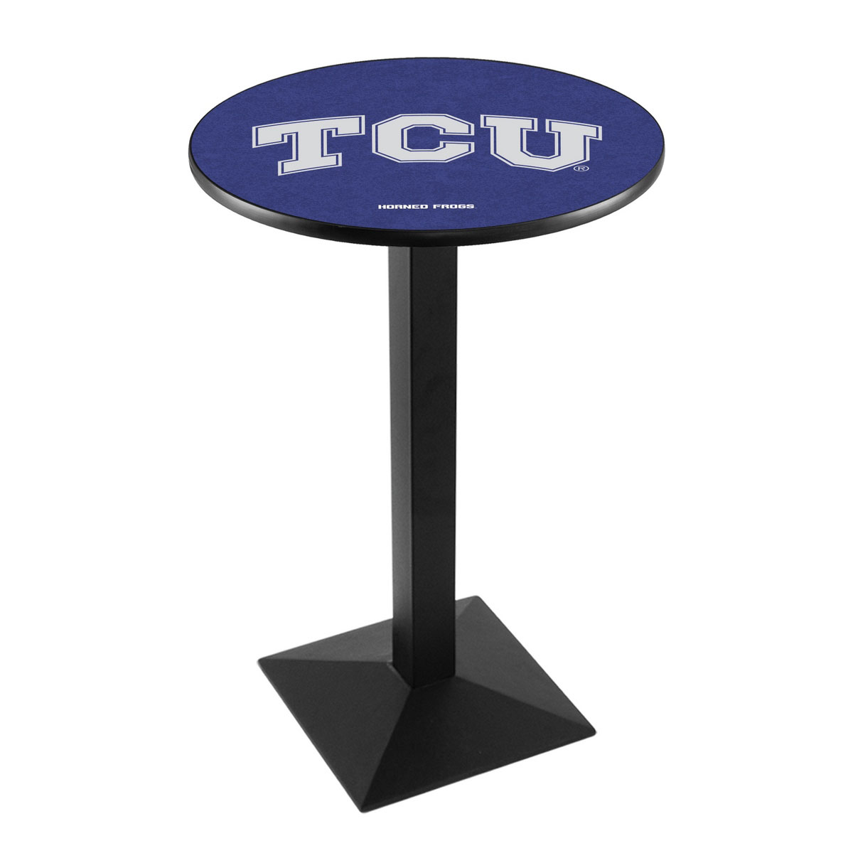 TCU Logo Pub Bar Table with Square Stand