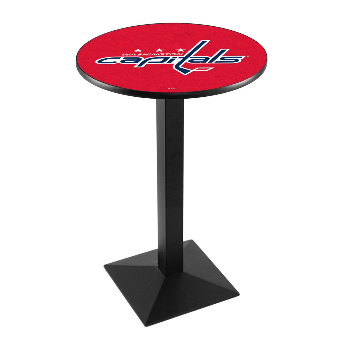 Washington Capitals Logo Pub Bar Table with Square Stand