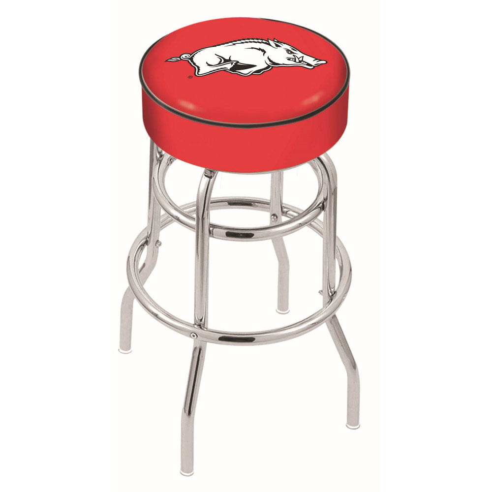 inch Arkansas Chrome 2-Ring Base Swivel Bar Stool