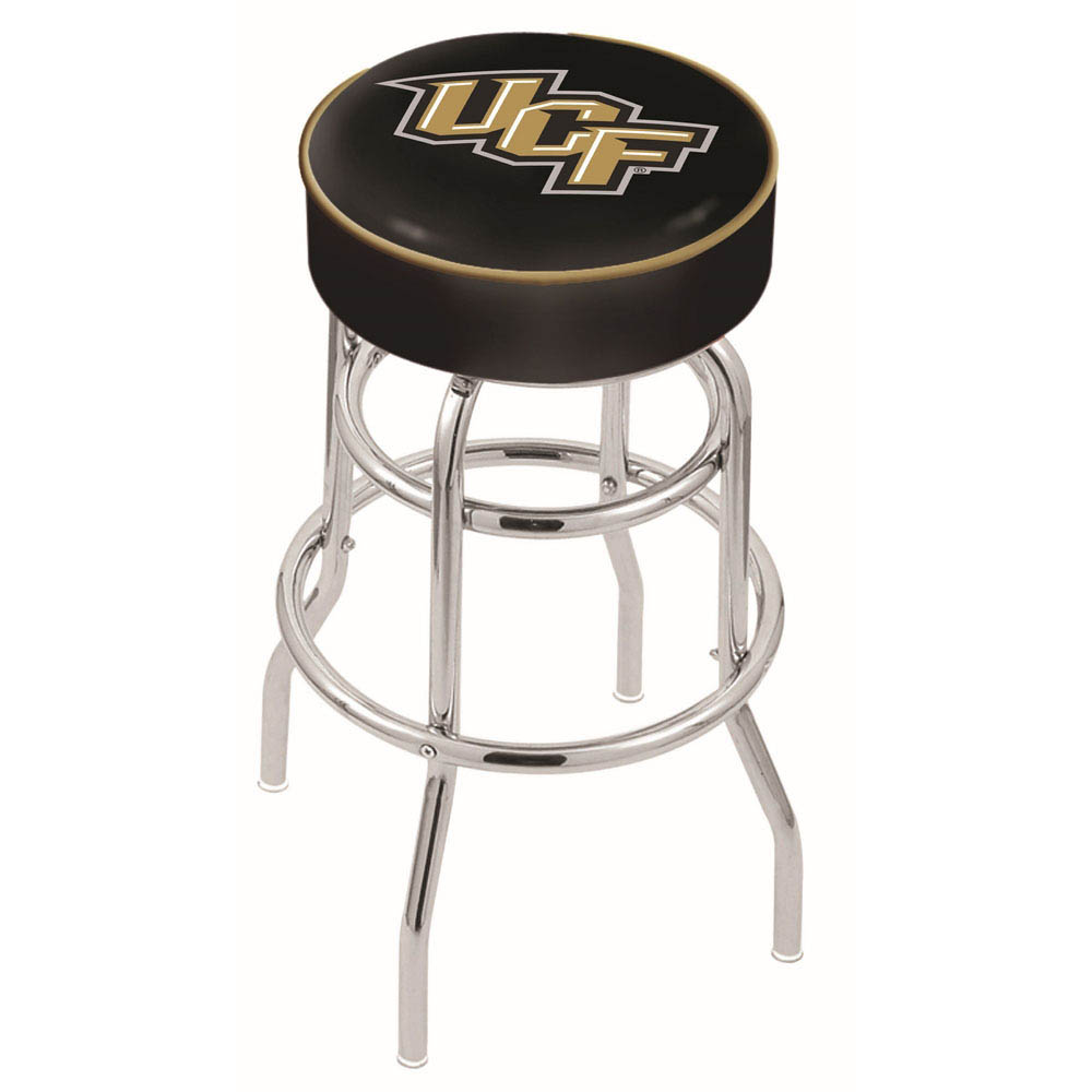 inch Central Florida Chrome 2-Ring Base Swivel Bar Stool