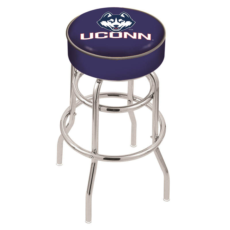 inch Connecticut Chrome 2-Ring Base Swivel Bar Stool