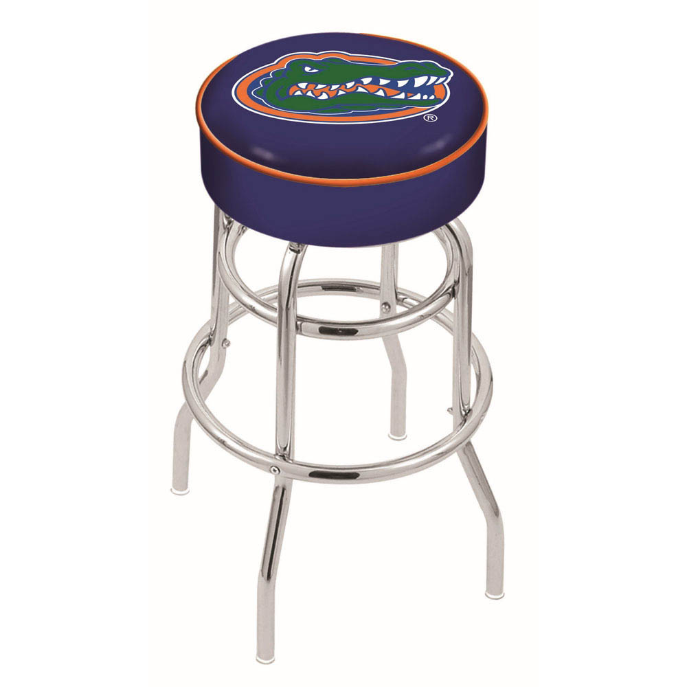 inch Florida Chrome 2-Ring Base Swivel Bar Stool