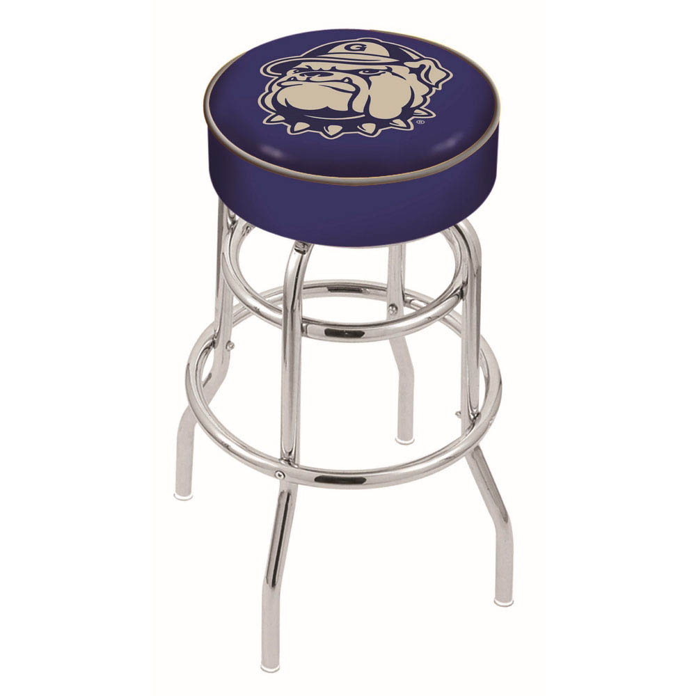 inch Georgetown Chrome 2-Ring Base Swivel Bar Stool