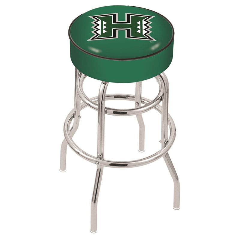 inch Hawaii Chrome 2-Ring Base Swivel Bar Stool