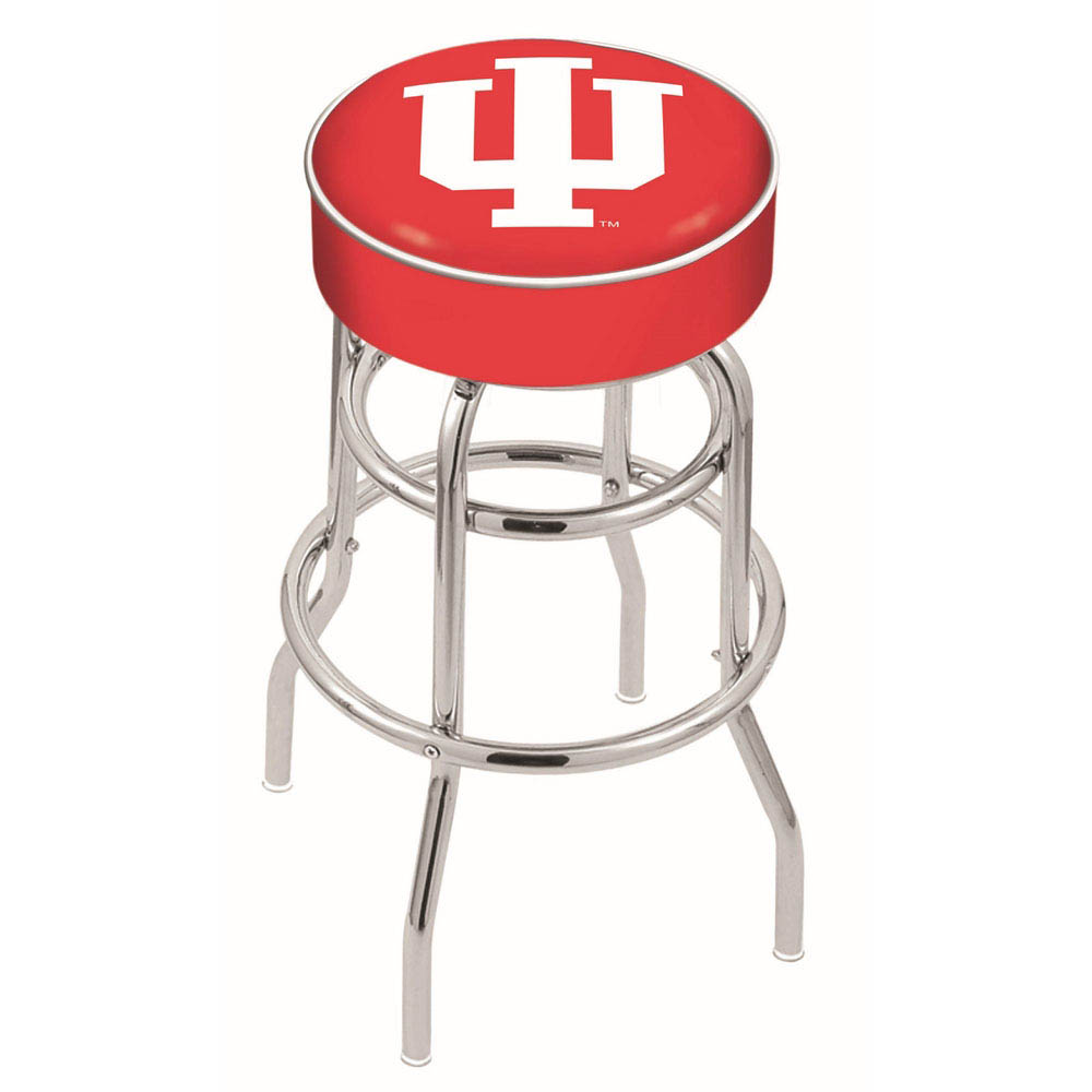 inch Indiana Chrome 2-Ring Base Swivel Bar Stool