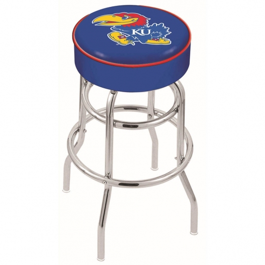 25 inch Kansas Chrome 2-Ring Base Swivel Bar Stool