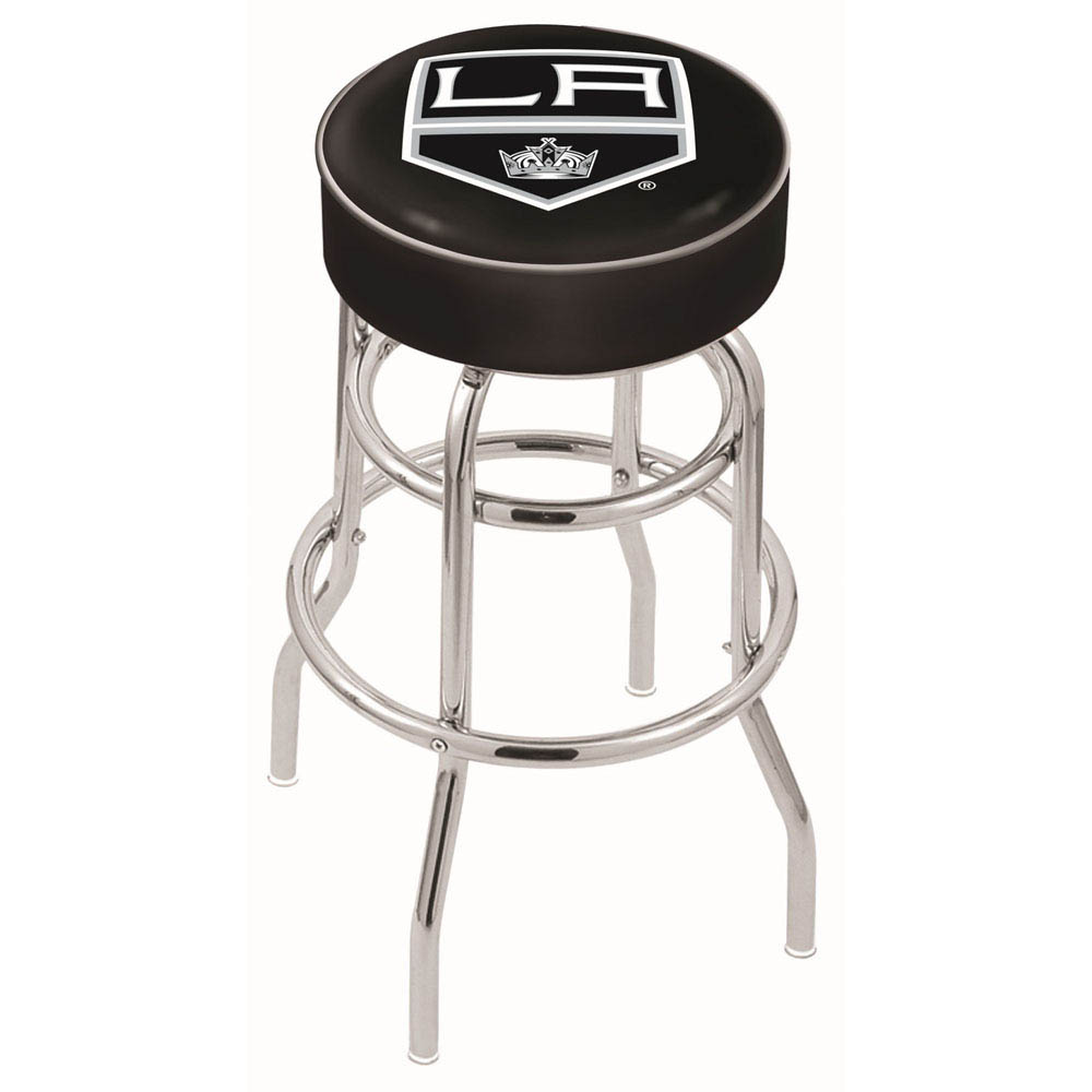 inch Los Angeles Kings Chrome 2-Ring Base Swivel Bar Stool