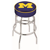 30 inch Michigan 2-Ring Swivel Counter Stool w/ Chrome Base