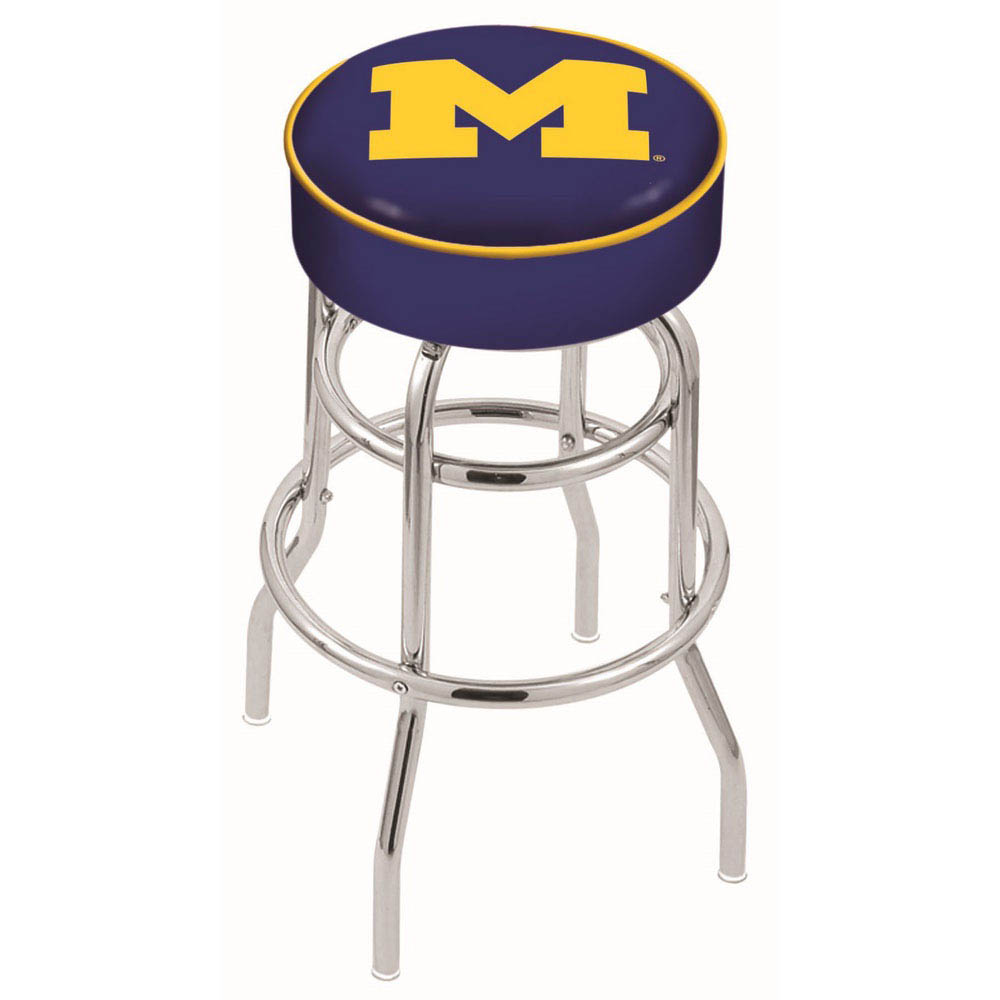 25 inch Michigan Chrome 2-Ring Base Swivel Bar Stool