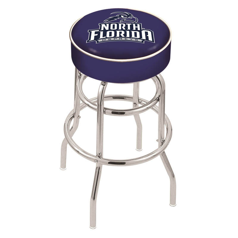 inch North Florida Chrome 2-Ring Base Swivel Bar Stool