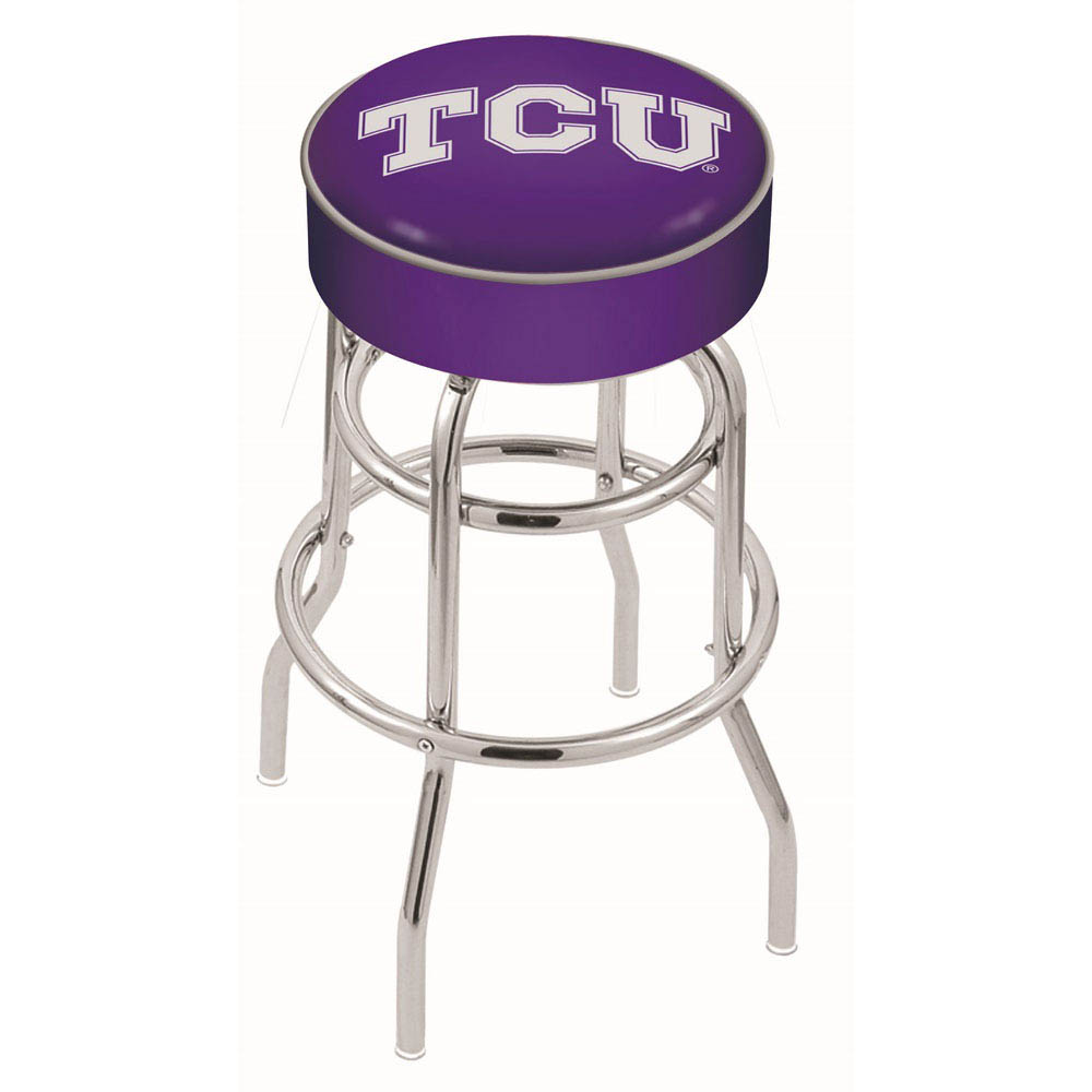 inch TCU Chrome 2-Ring Base Swivel Bar Stool