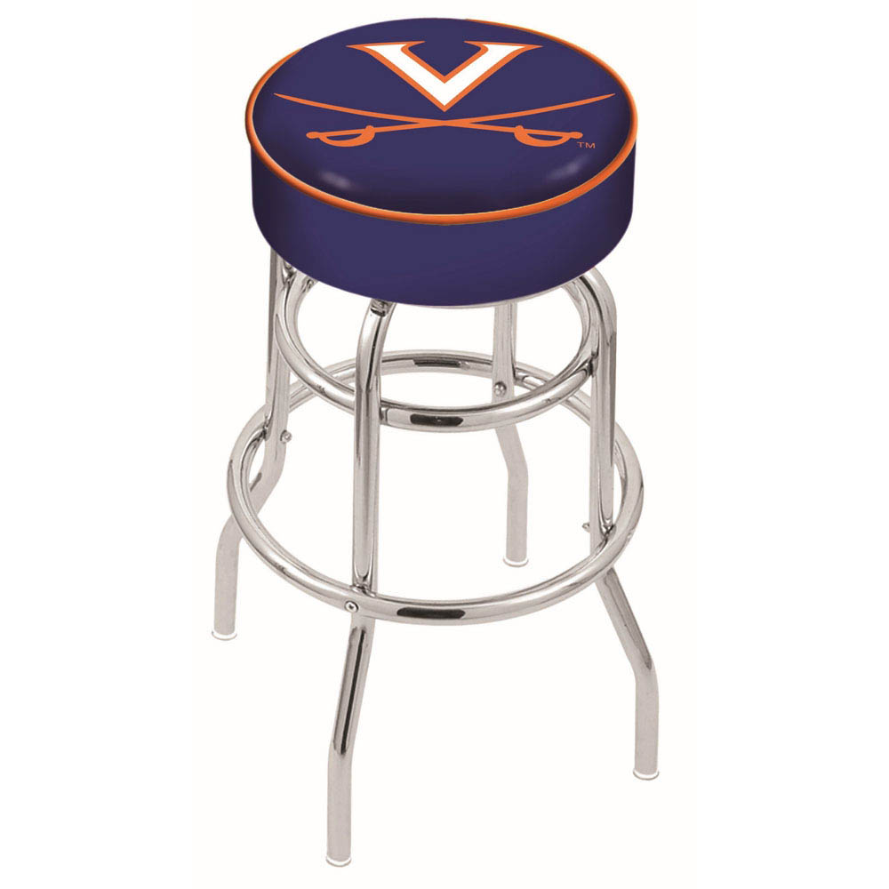 inch Virginia Chrome 2-Ring Base Swivel Bar Stool