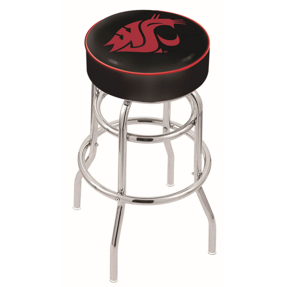 inch Washington State Chrome 2-Ring Base Swivel Bar Stool