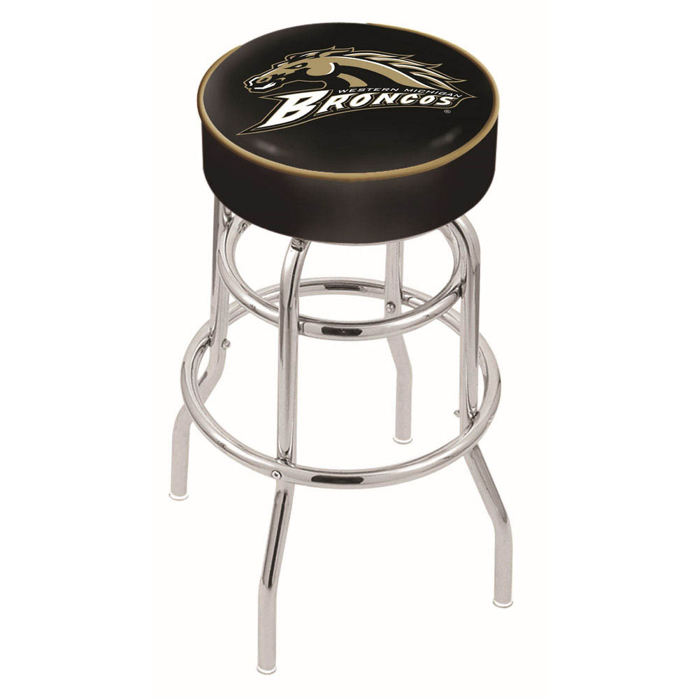 inch Western Michigan Chrome 2-Ring Base Swivel Bar Stool