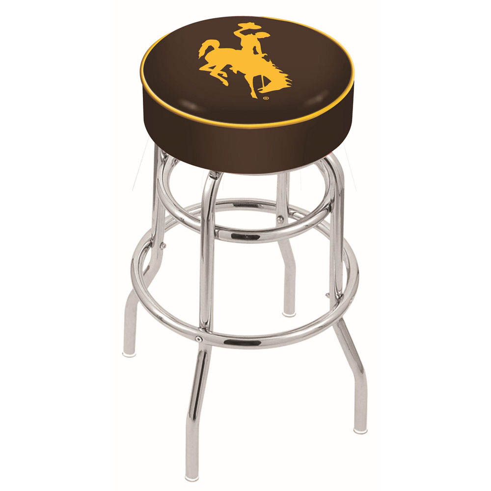 inch Wyoming Chrome 2-Ring Base Swivel Bar Stool
