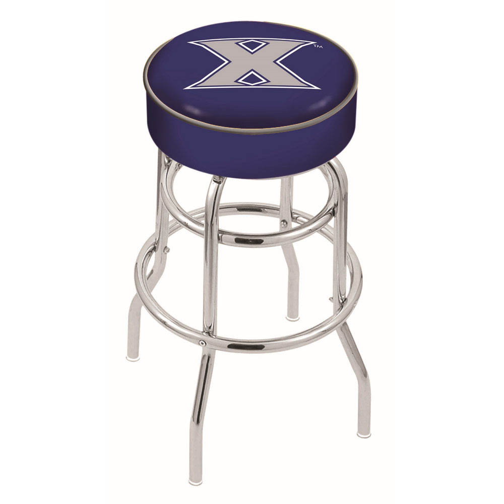 inch Xavier Chrome 2-Ring Base Swivel Bar Stool