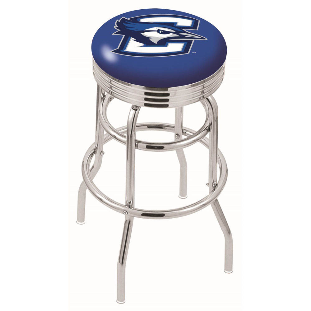 L7C3 - inch Chrome 2-Ring Creighton Swivel Bar Stool