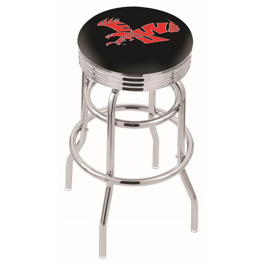L7C3 - inch Chrome 2-Ring Eastern Washington Swivel Bar Stool