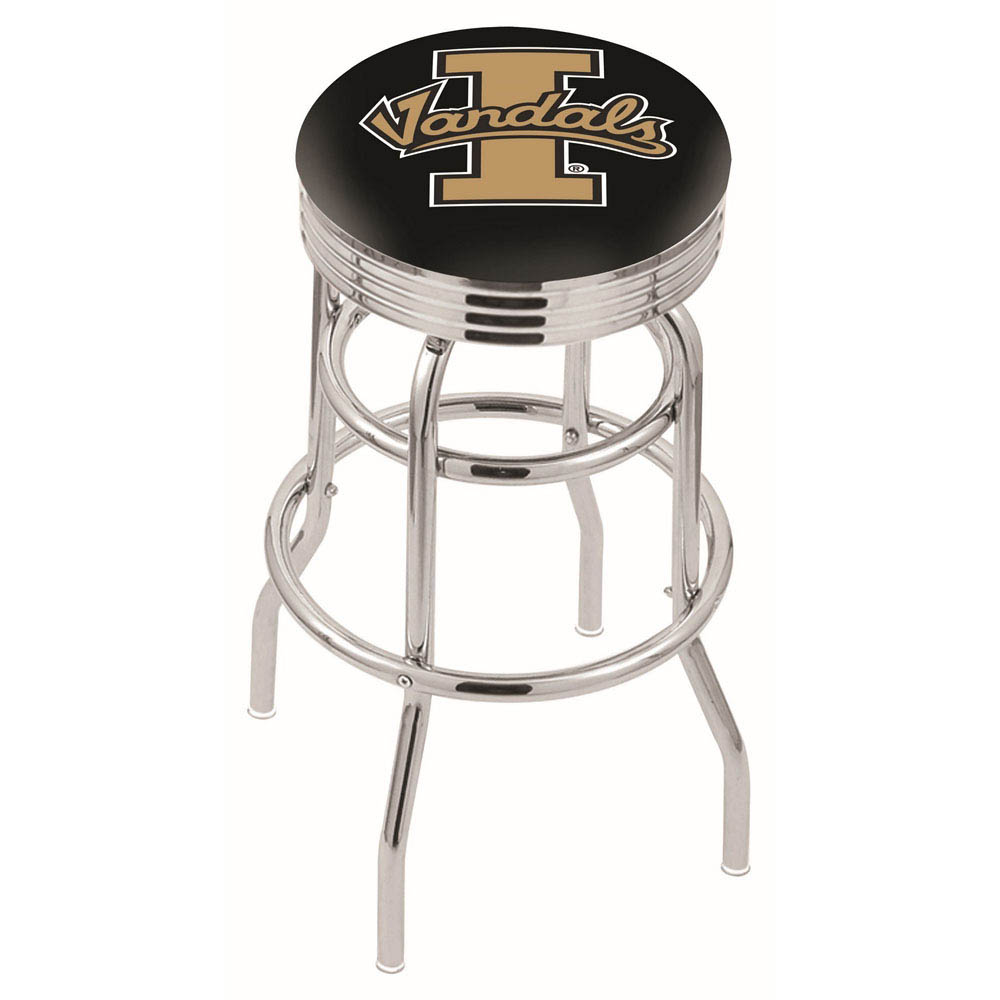 L7C3 - inch Chrome 2-Ring Idaho Swivel Bar Stool
