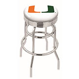 L7C3 - 30 inch Chrome 2-Ring Miami Swivel Counter Stool