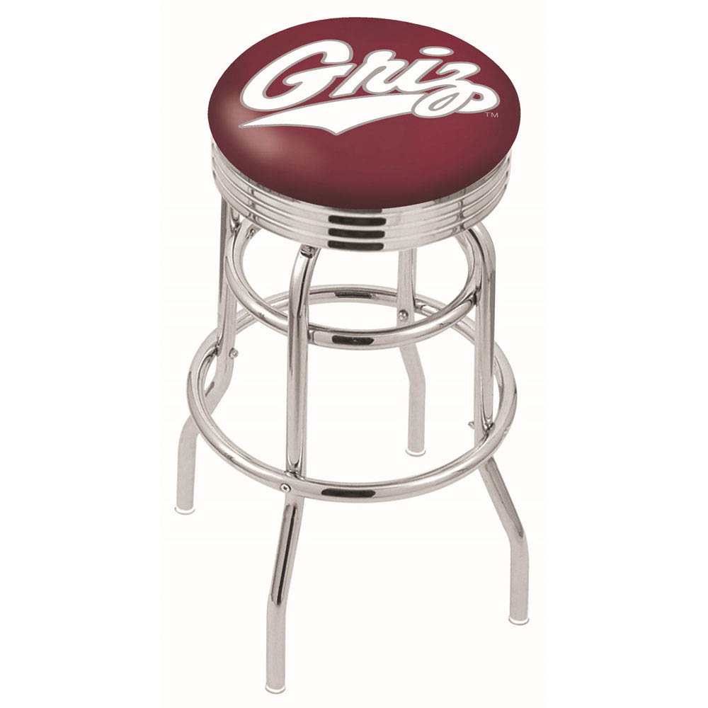L7C3 - inch Chrome 2-Ring Montana Swivel Bar Stool