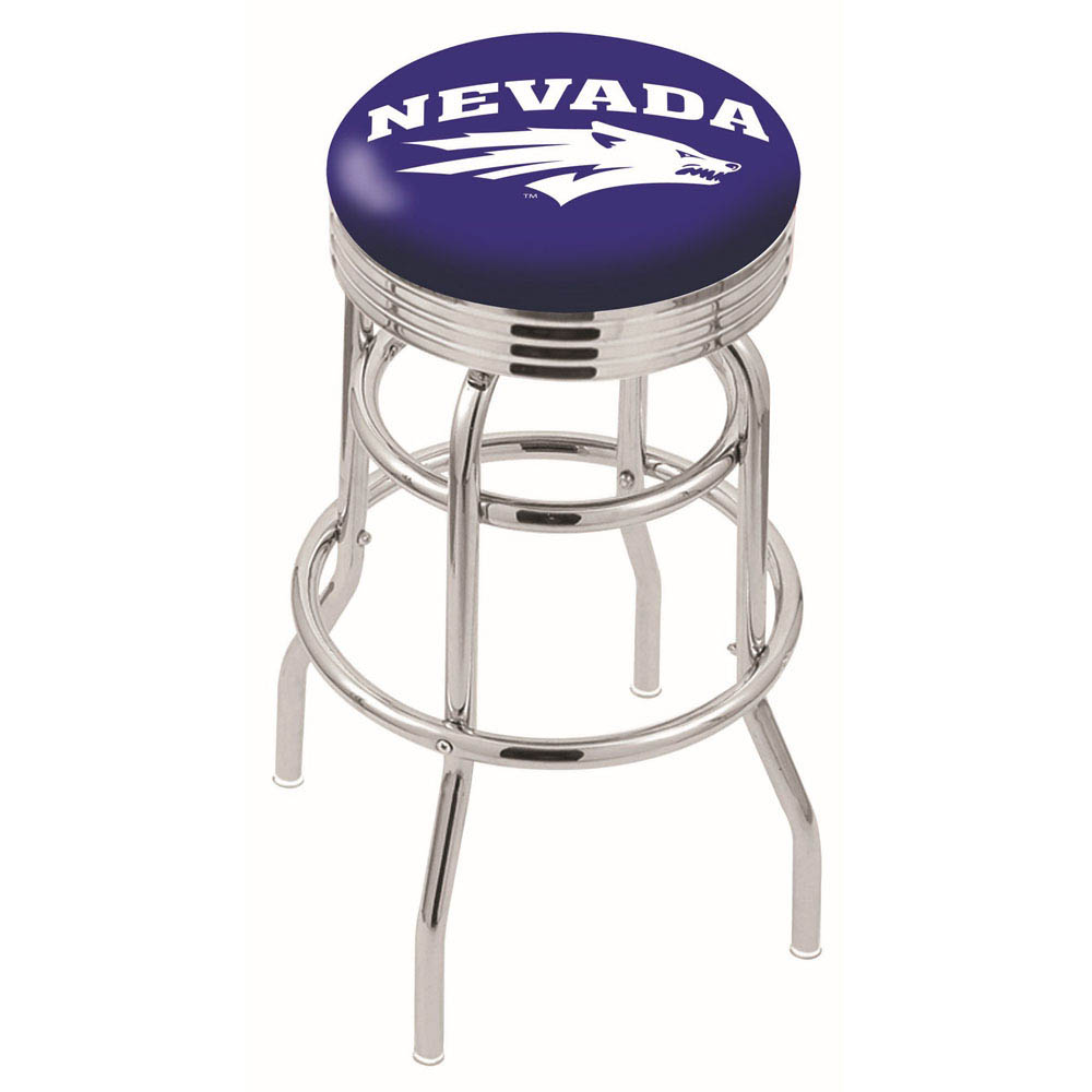L7C3 - inch Chrome 2-Ring Nevada Swivel Bar Stool