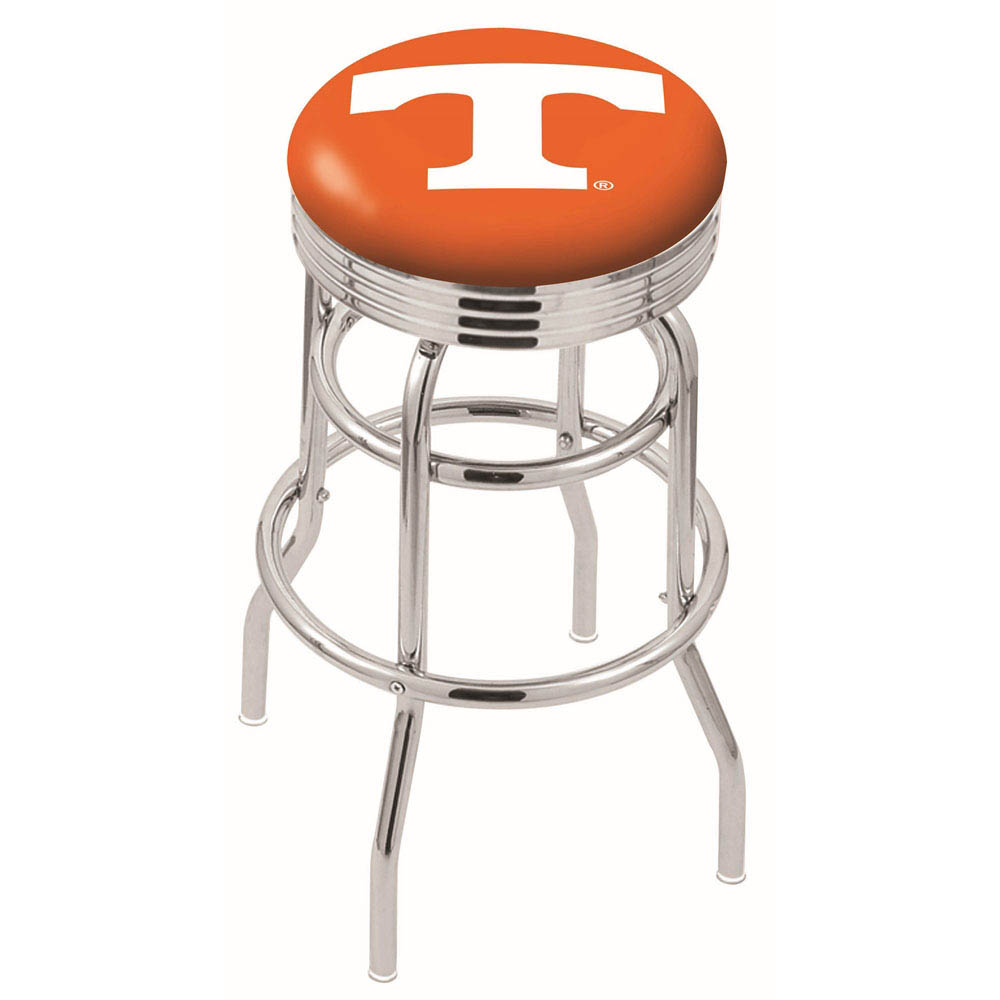L7C3 - inch Chrome 2-Ring Tennessee Swivel Bar Stool