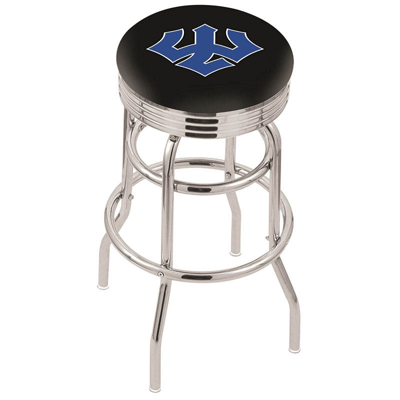 L7C3 - inch Chrome 2-Ring Washington & Lee Swivel Bar Stool