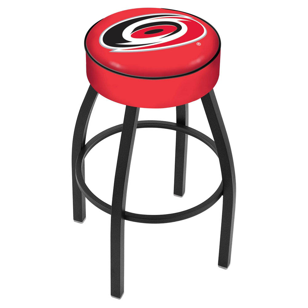 inch Carolina Hurricanes Logo Swivel Bar Stool w/ Black Base