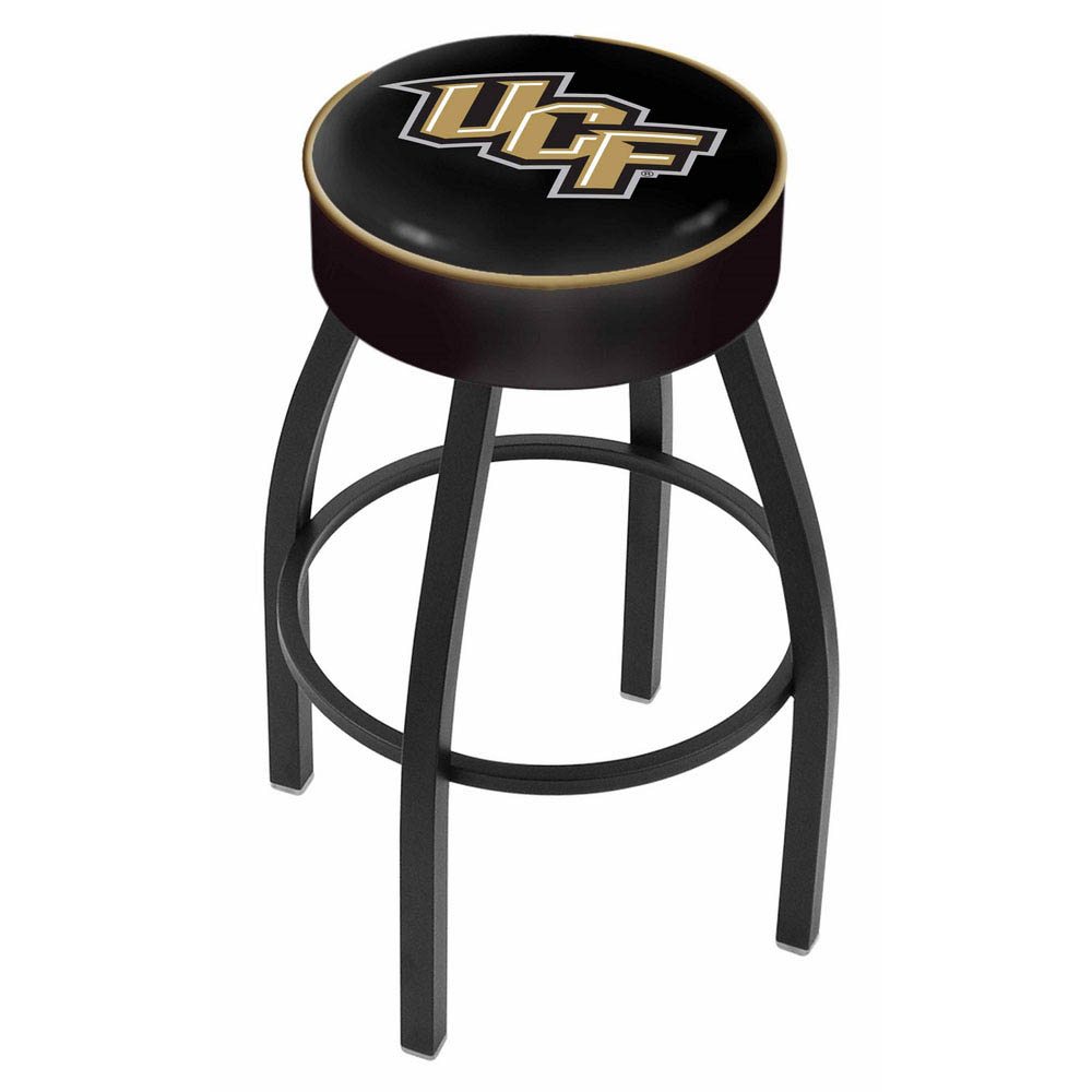 inch Central Florida Logo Swivel Bar Stool w/ Black Base