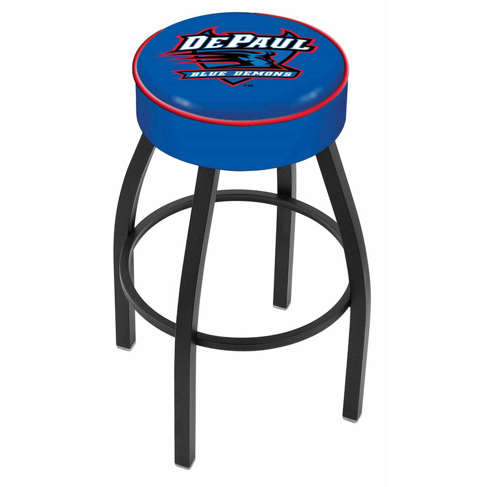 inch DePaul Logo Swivel Bar Stool w/ Black Base
