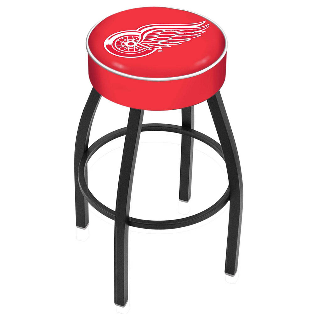 inch Detroit Red Wings Logo Swivel Bar Stool w/ Black Base