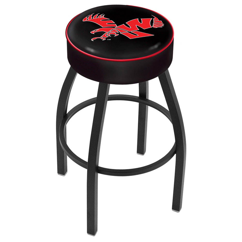 inch Eastern Washington Logo Swivel Bar Stool w/ Black Base