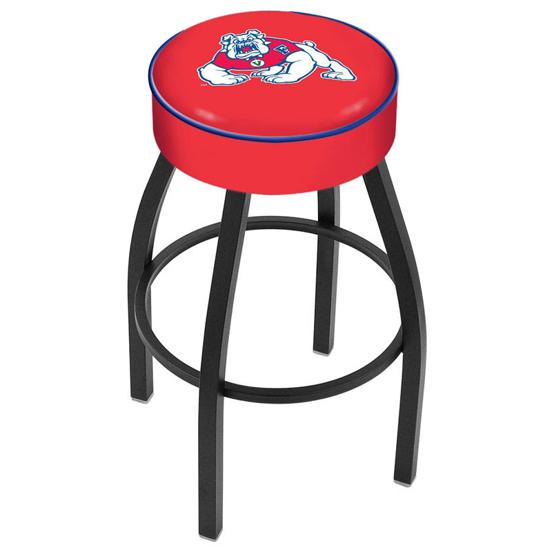 inch Fresno State Logo Swivel Bar Stool w/ Black Base