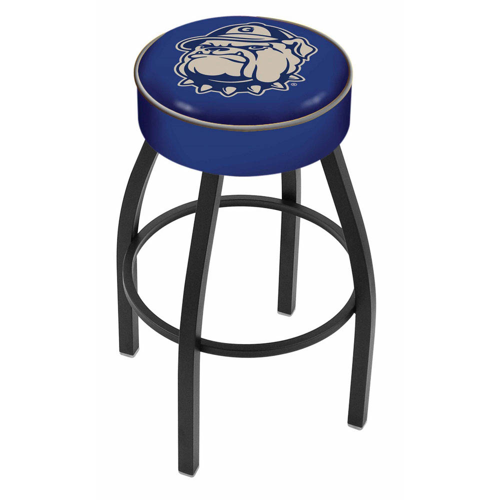 inch Georgetown Logo Swivel Bar Stool w/ Black Base