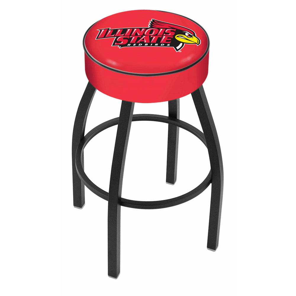 inch Illinois State Logo Swivel Bar Stool w/ Black Base