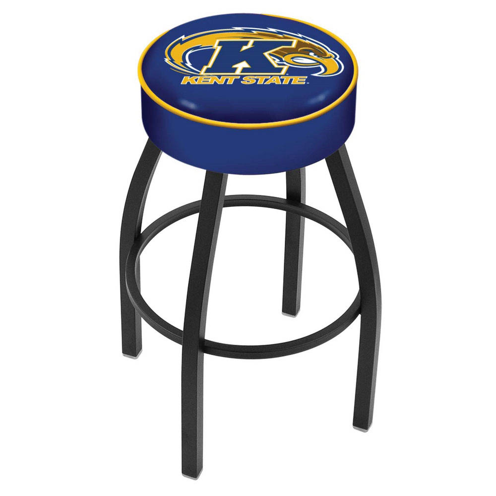 inch Kent State Logo Swivel Bar Stool w/ Black Base