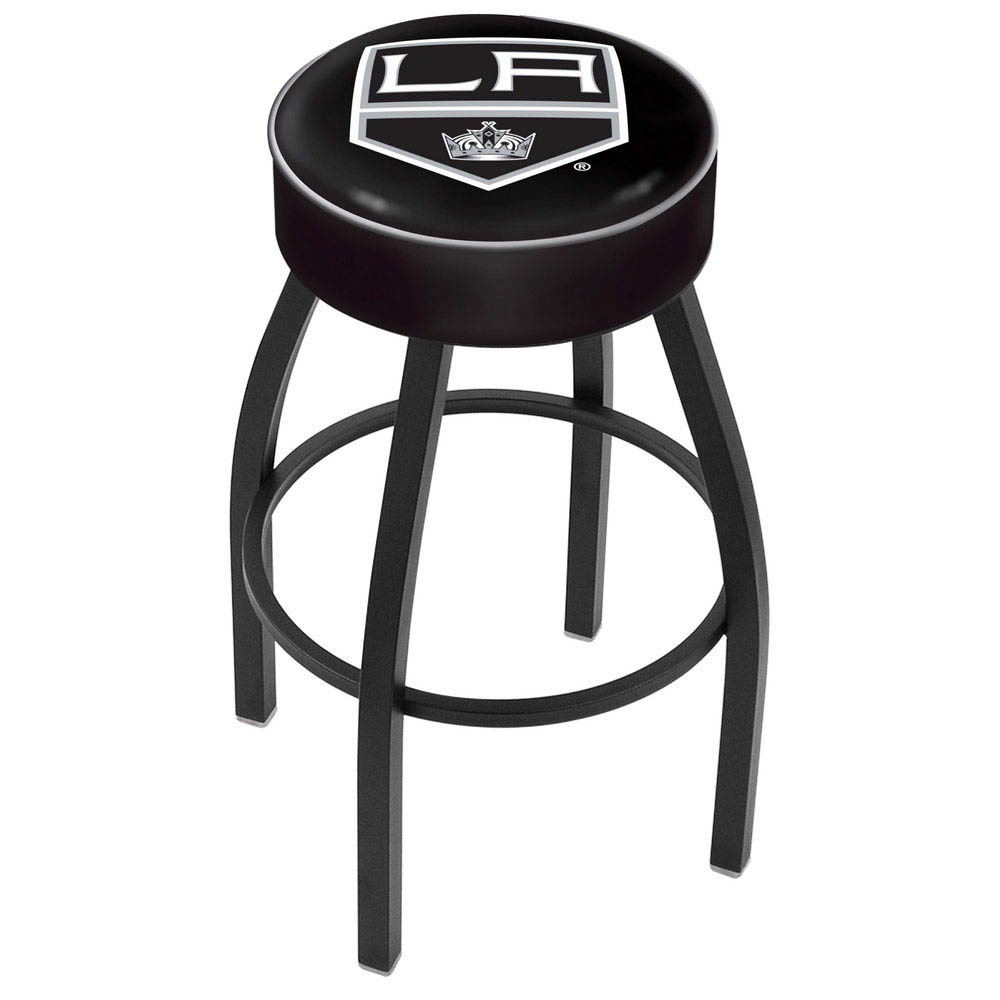 inch Los Angeles Kings Logo Swivel Bar Stool w/ Black Base