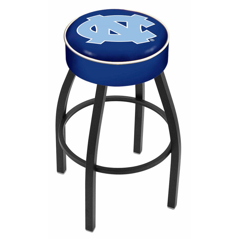 inch North Carolina Logo Swivel Bar Stool w/ Black Base