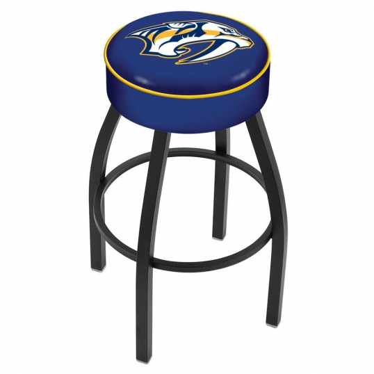 30 inch Nashville Predators Logo Swivel Counter Stool w/ Black Base