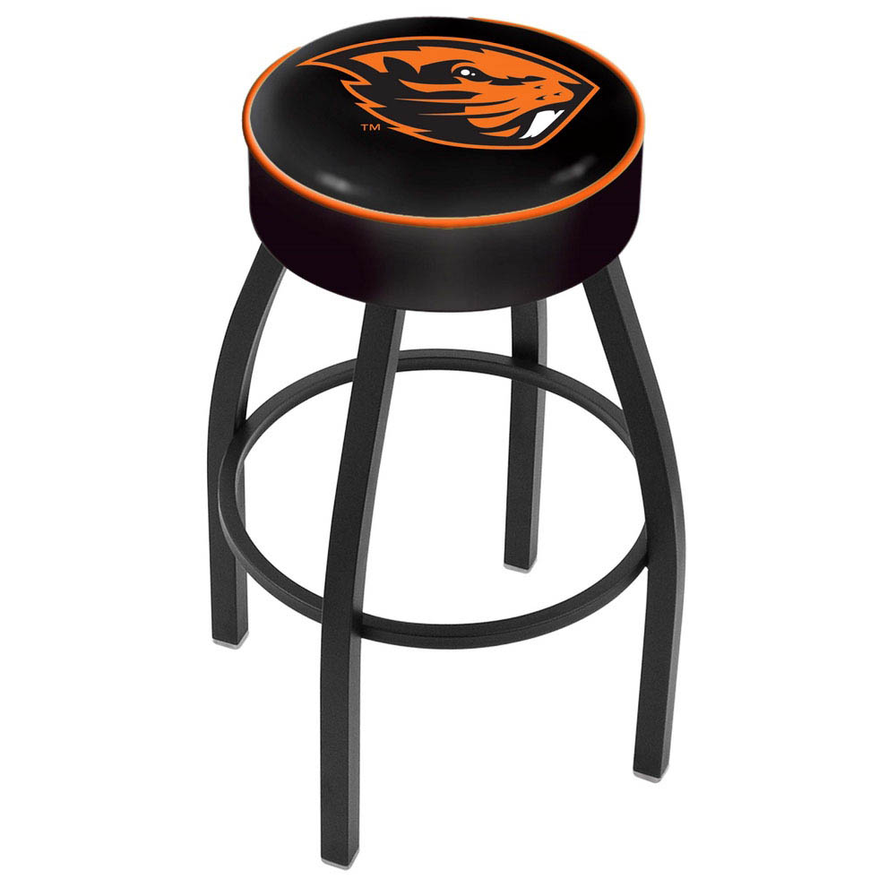 inch Oregon State Logo Swivel Bar Stool w/ Black Base