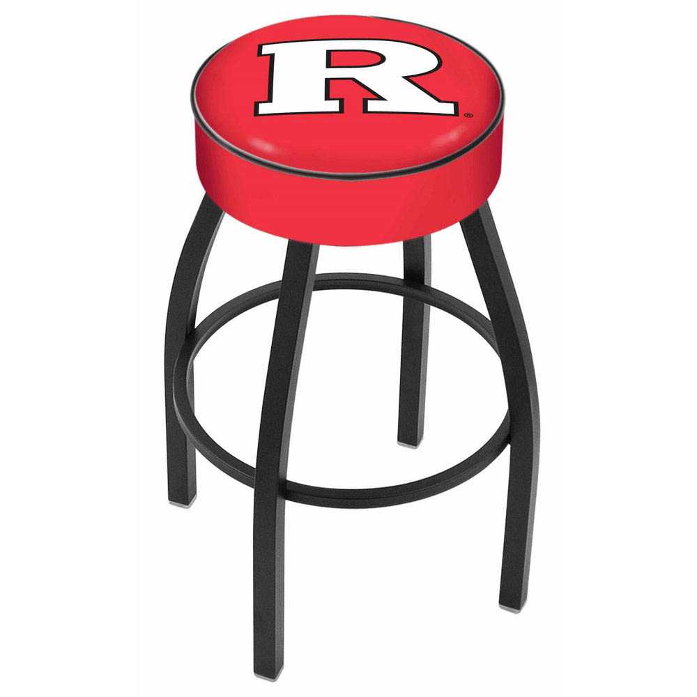 inch Rutgers Logo Swivel Bar Stool w/ Black Base