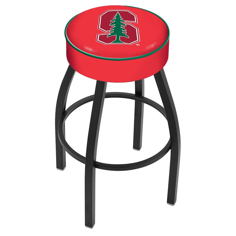 inch Stanford Logo Swivel Bar Stool w/ Black Base