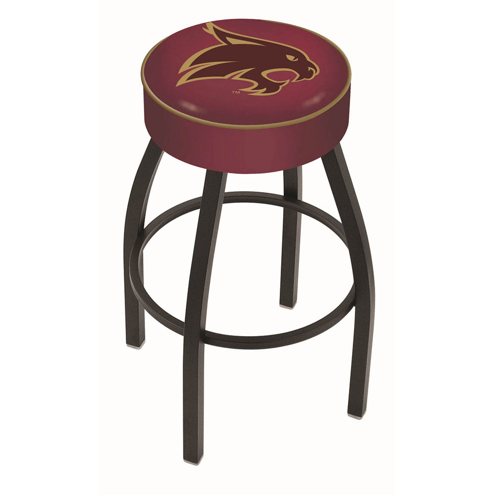 inch Texas State Logo Swivel Bar Stool w/ Black Base