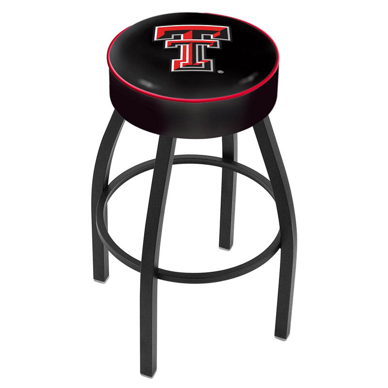 inch Texas Tech Logo Swivel Bar Stool w/ Black Base