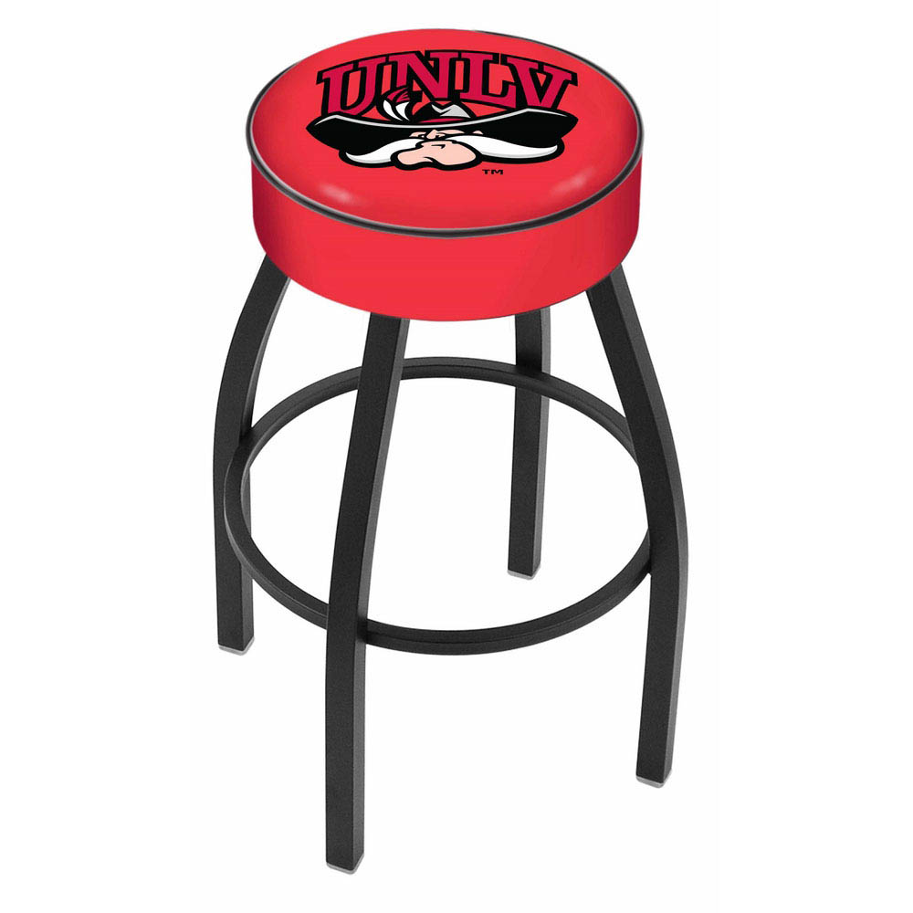inch UNLV Logo Swivel Bar Stool w/ Black Base
